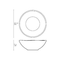 measurements+Porto+Brasil+Linhas+Bio+Matte+black+Salad+Bowl+28+oz+SKU:+136173901+GTIN:+7908416616002