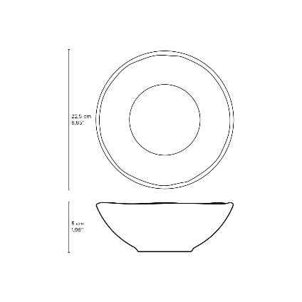 measurements+Porto+Brasil+Linhas+Bio+Matte+black+Salad+Bowl+28+oz+SKU:+136173901+GTIN:+7908416616002