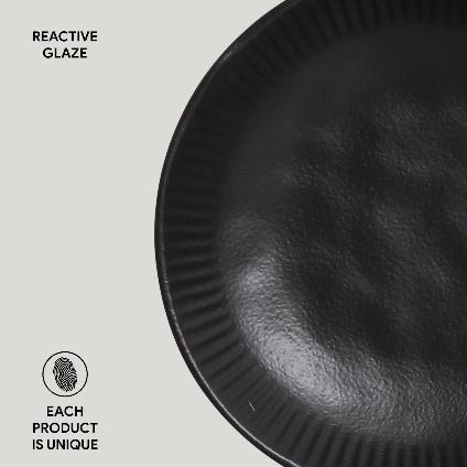 reactive+glaze+each+product+unique+Porto+Brasil+Linhas+Bio+Matte+black+Salad+Bowl+28+oz+SKU:+136173901+GTIN:+7908416616002