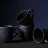 7899001061300+351473901+Porto_Brasil_Porto_Brasil_351473901_GTIN-_7899001061300_Organic_4_oz_Matte_Black_Espresso_Coffee_Cup_and_Saucer_6_piece_set