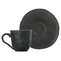 7899001061300+351473901+Porto_Brasil_Porto_Brasil_351473901_GTIN-_7899001061300_Organic_4_oz_Matte_Black_Espresso_Coffee_Cup_and_Saucer_product