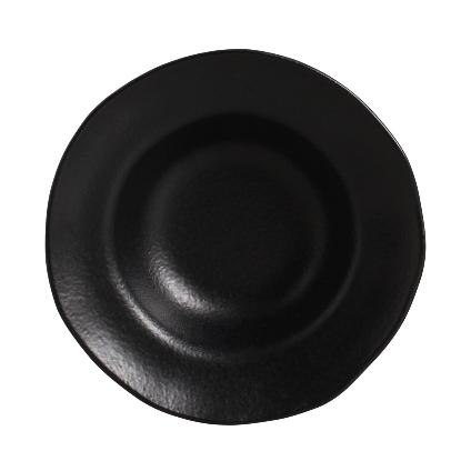 Organic Matte Black Deep Rim 7.5" Plate Set - Thumbnail 3