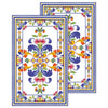 Set of two Rudy Profumi cotton tea towels with decorative bellyband, 100% cotton flour sack, GTIN 810056678593