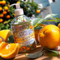 Fresh citrus floral hand soap from the Ischia collection by Rudy Profumi, GTIN 8008860033925.