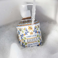 Floral oriental Italian hand soap for luxury bathrooms
