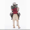 Sparkling beaded embellishments on Santa Riding Caribou figurine, Katherine’s Collection SKU 28-428269, GTIN 810074127820