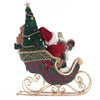 Katherine’s Collection Santa in Sleigh with Toy Bag – right side angle