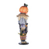 Right-side-Full-length 38-inch Scarecrow with Sunflowers handcrafted doll from Katherine’s Collection Jacks and Cats Halloween, SKU 28-428183