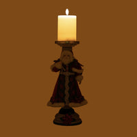 Holiday Magic Santa Candlestick 28-428324