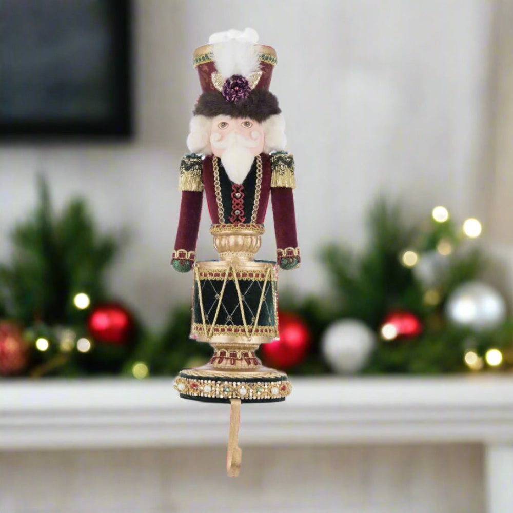 Winter Balsam Nutcracker Stocking Holder - Thumbnail 3