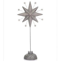 Silver Celestial Tabletop Star 28-328521