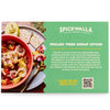 Spicewalla recipe card for shrimp ceviche using Spicewalla Taco Spices 