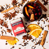 Close-up of Spicewalla Mulling Spice tin with aromatic cinnamon and star anise