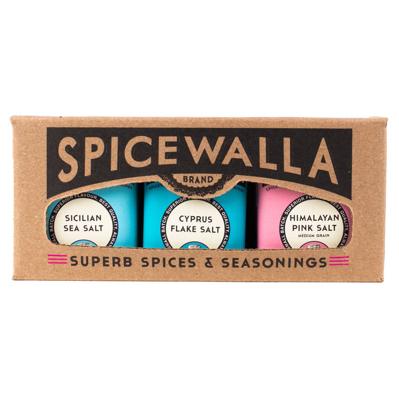 Spicewalla gourmet salt gift set with three specialty salts, SKU 1016-3P