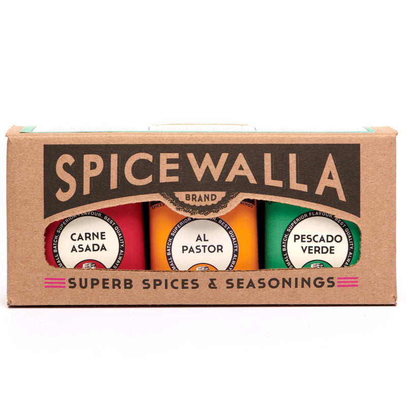 Spicewalla Street Taco Collection 3 Pack Gift Set with Carne Asada, Al Pastor, and Pescado Verde spice blends – SKU 1041-3P GTIN 810022760437