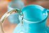 Close-up highlighting recycled glass and artisan imperfections