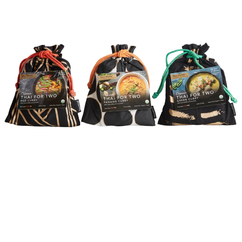 Thai for Two Curry Sampler packaged as a beautiful foodie gift