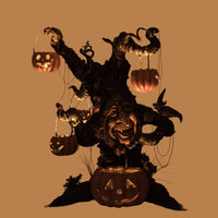 Witching Willow Tree glowing with included battery-operated tea light lanterns, Katherine’s Collection 2024 Halloween decor