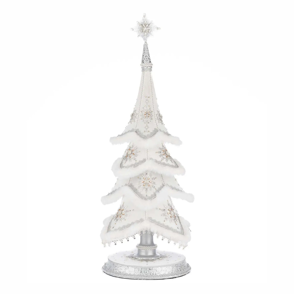 Katherine’s Collection Silver Bells of Brilliance Tabletop Tree, item 28-528759, UPC 810187070990