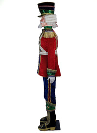 Side view of Katherine's Collection Baron Wintermarch life-size Toy Soldier