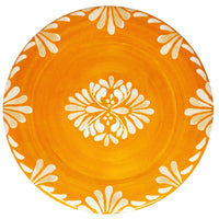Le Cadeaux Paloma Orange melamine salad plate, 9-inch, durable and shatter-resistant, Item 339PLO, UPC 810056679095