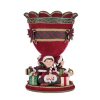 Heirloom-quality decorative urn for festive holiday displays