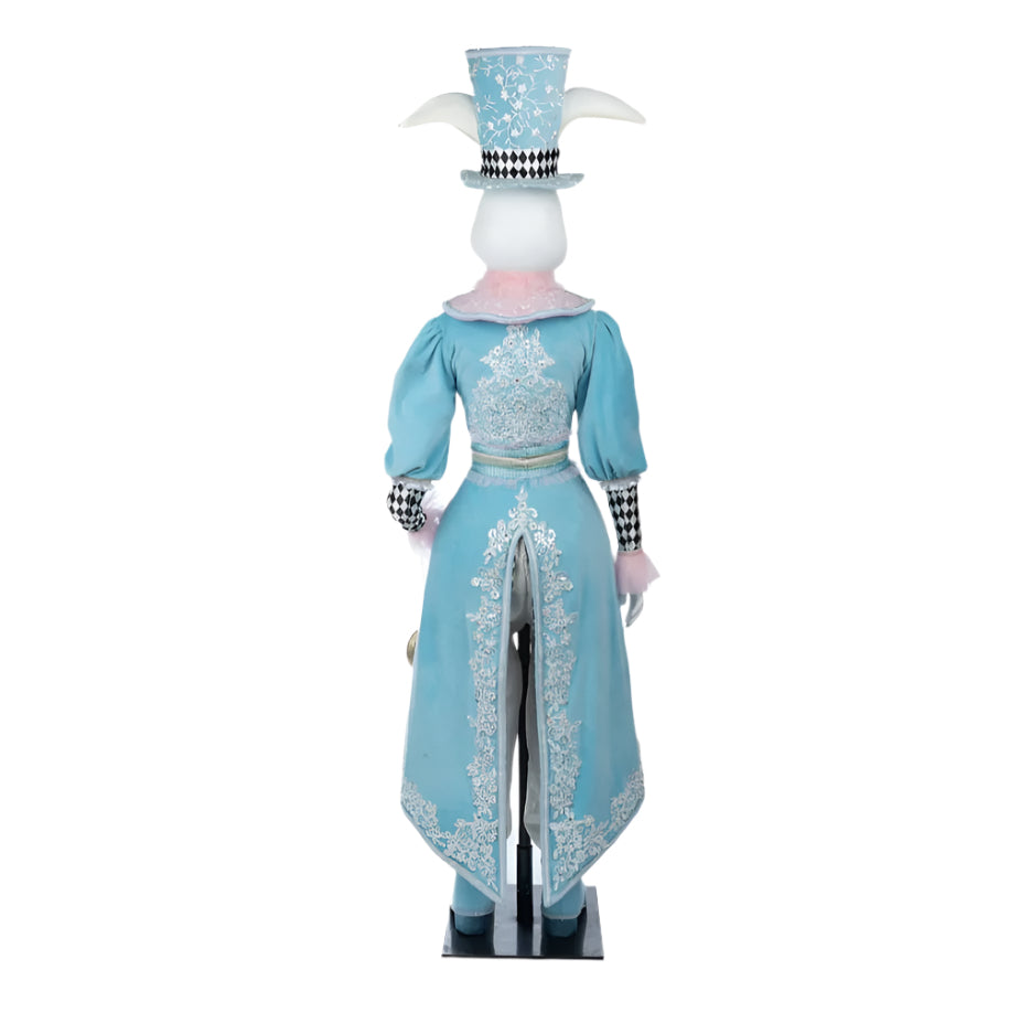 back+view+of+hearts+and+wonderland+Life+Size+White+Rabbit+Doll+28-428114+katherines+Collection