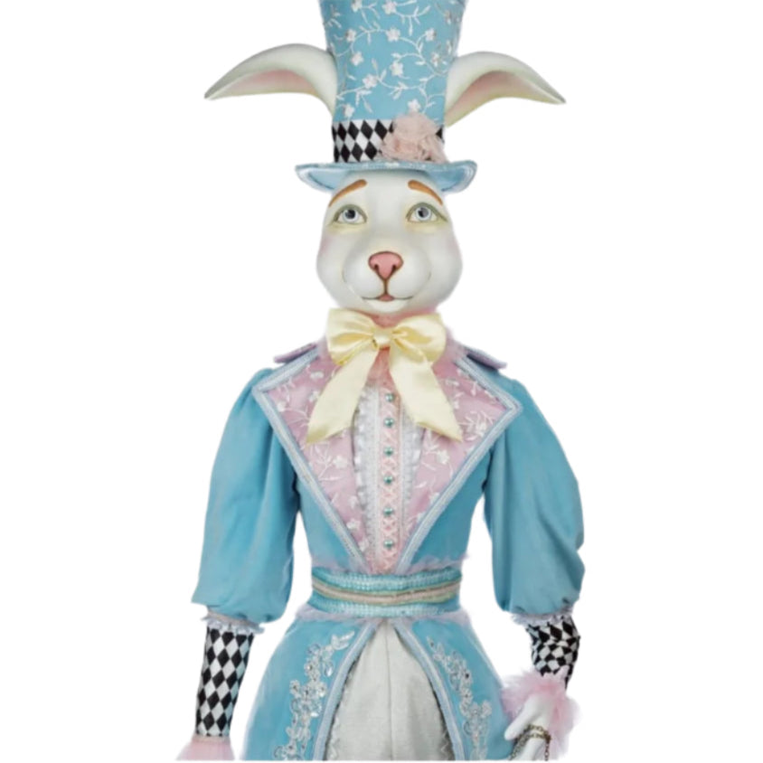 front+bust+view+of+hearts+and+wonderland+Life+Size+White+Rabbit+Doll+28-428114+katherines+Collection