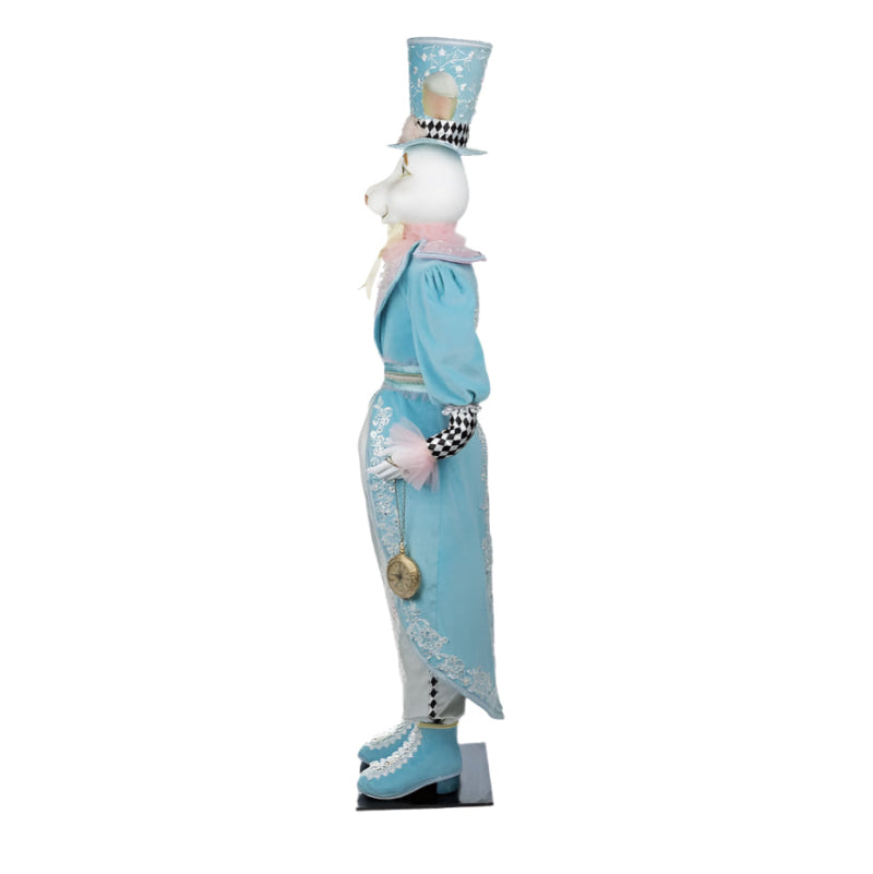 left+side+hearts+and+wonderland+Life+Size+White+Rabbit+Doll+28-428114+katherines+Collection