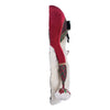 Luxury Christmas Santa wall mask with red velvet hat Decorative item with red and green accents on a plain background