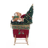 Katherines Collection Santa in Plaid Sleigh with Velvet Toy Bag – Katherine’s Collection Christmas 2024