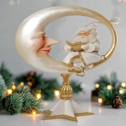 Santa on Moon Tabletop Decor - Thumbnail 3