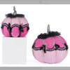 2024 Katherine’s Collection Pink Passion Floral Pumpkins decorative set