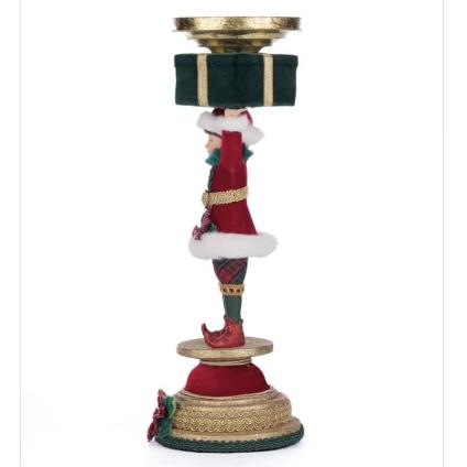 Holiday Magic Elf Candlestick 28-428325 - Thumbnail 4