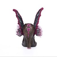 Gothic Bat Stiletto figurine by Katherine’s Collection, UPC 810074127042, detailed hand-painted Halloween home décor