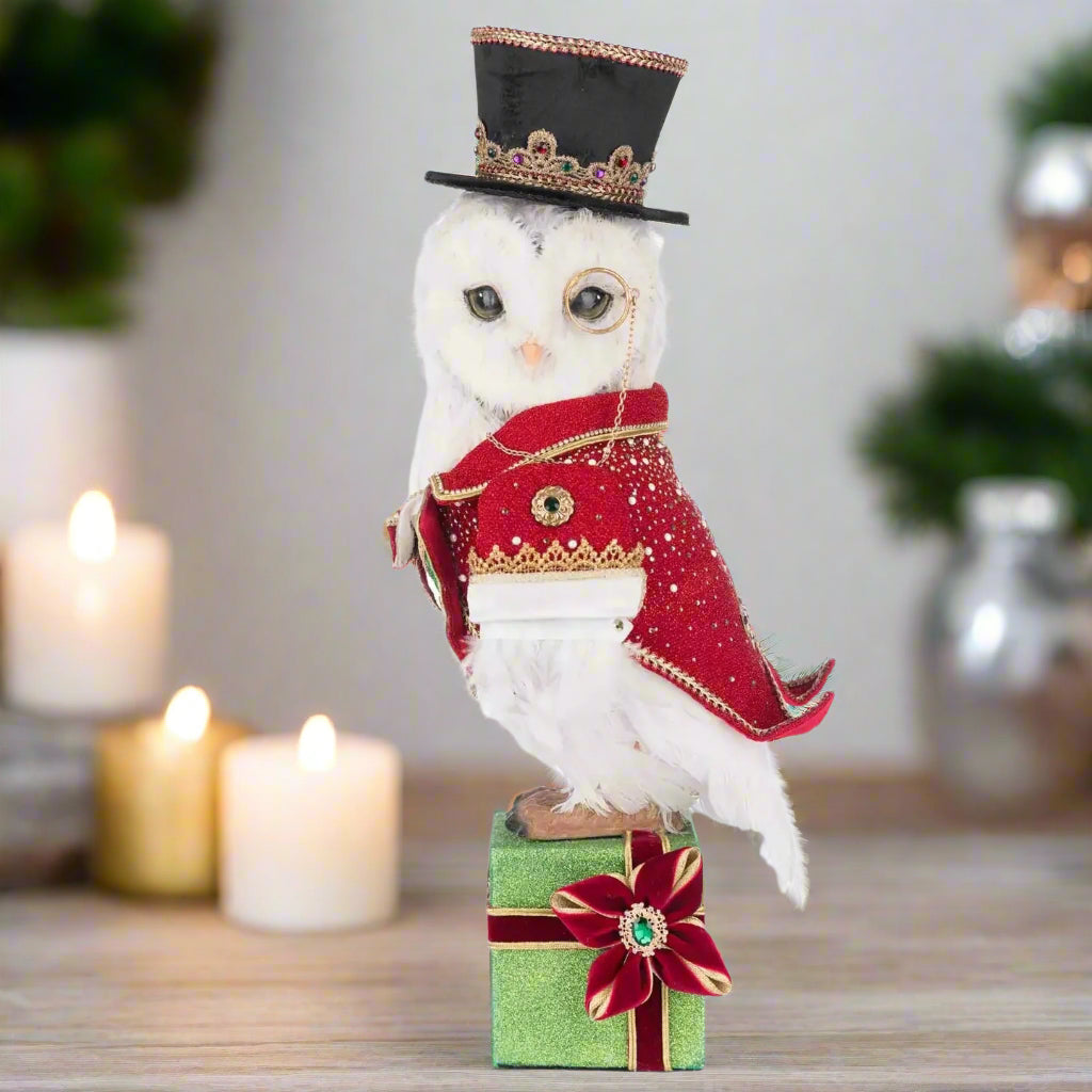 Christmas Ball Owl Tabletop - Thumbnail 3