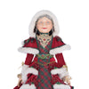 Close-up of plaid dress with jeweled appliqués and festive trims, SKU 28-428316, GTIN 810074128100
