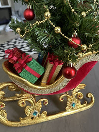 26" Glorious Tidings Jeweled Sleigh 28-128263