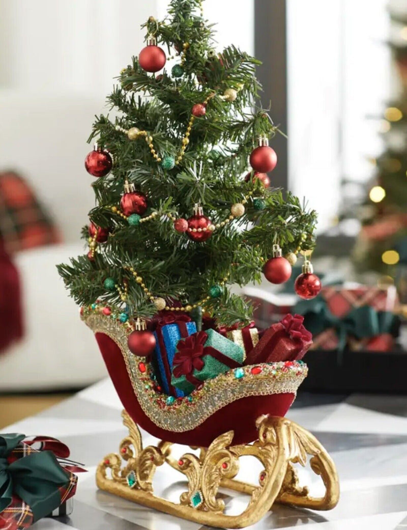 26" Glorious Tidings Jeweled Sleigh 28-128263