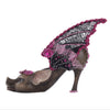 Hand-painted Halloween Bat Stiletto figurine by Katherine’s Collection, UPC 810074127042, gothic shoe centerpiece