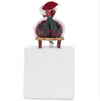 Back view of Holiday Magic Laying Elf on Sled Stocking Holder by Katherine’s Collection