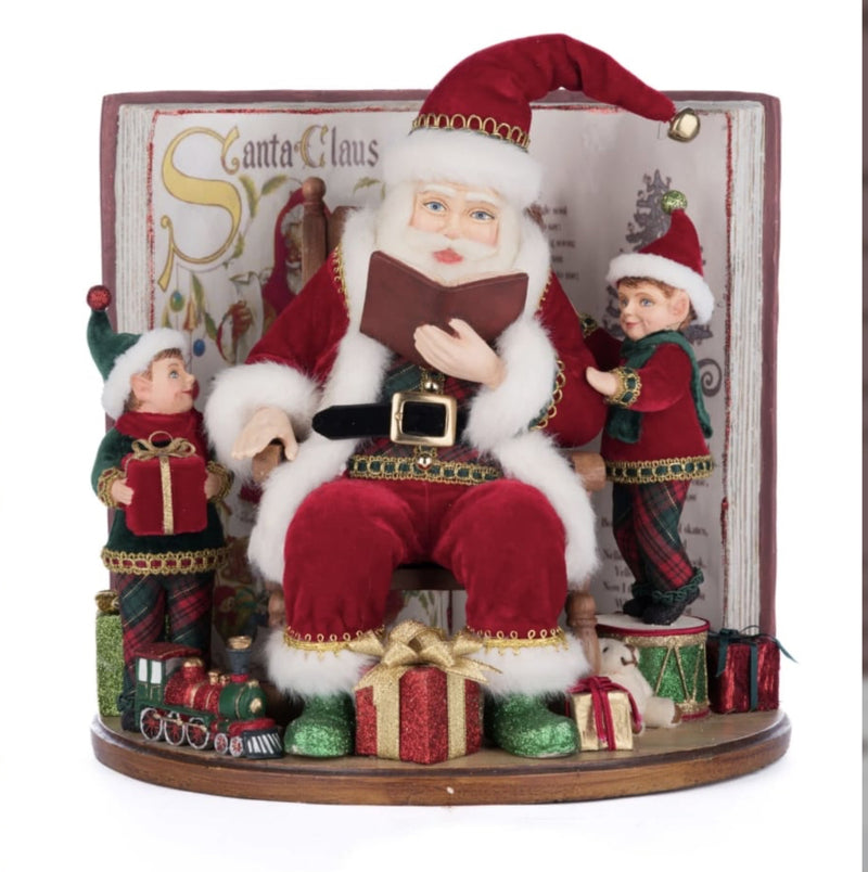 Front view of Katherine’s Collection Holiday Magic of Christmas Tabletop Book SKU 28-428326 GTIN 810074128186