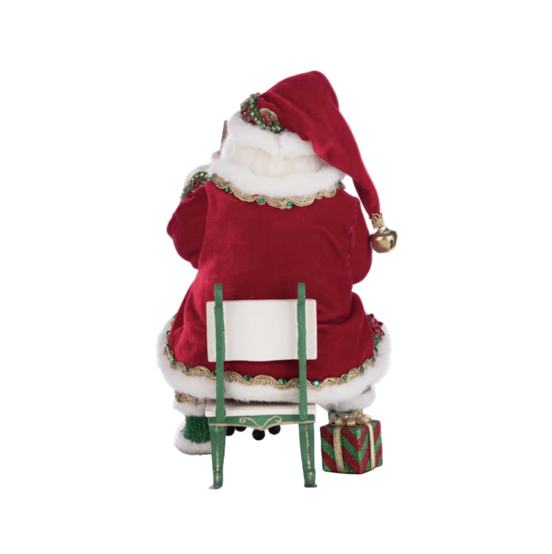 Back view of Katherine’s Collection Holiday Magic Santa With Marionette