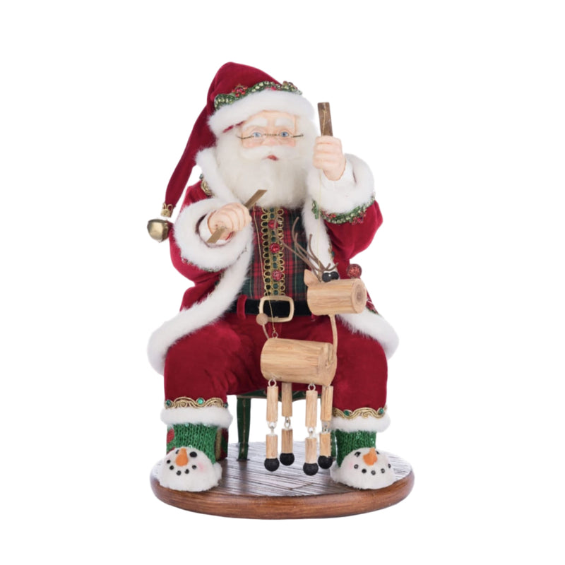 Katherine’s Collection Holiday Magic Santa With Marionette front view