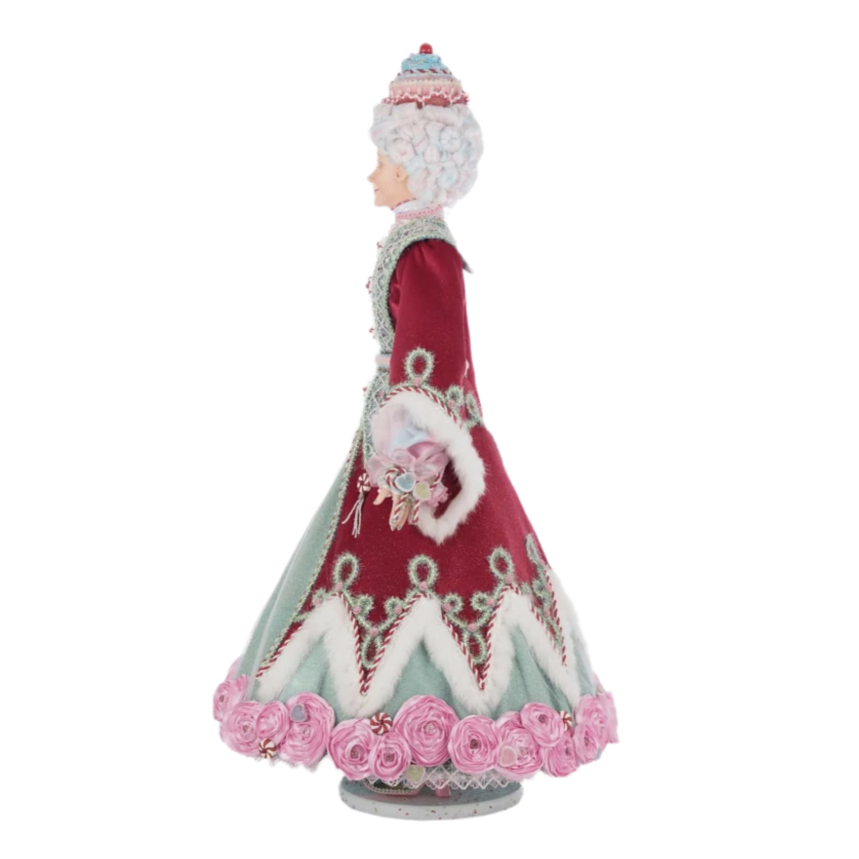 left+side+view+of+katherines-collection-kandi-kringleberry-doll-Christmas+Decor+holiday+collectible+luxury+Decor+Whimsical+holiday+doll+28-528719+810187070693