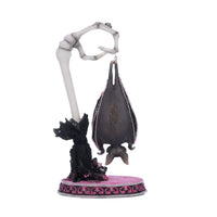 Back view of Katherine’s Collection Lacey Bat Luminary showing handcrafted lace design and trims.
