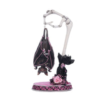Katherine’s Collection Lacey Bat Luminary with tea light off, highlighting handcrafted sculpting and elegant finishes