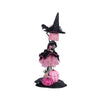 Back view of Katherine’s Collection Pink Panic Passion Rosalie Blackthorne tabletop Halloween decor