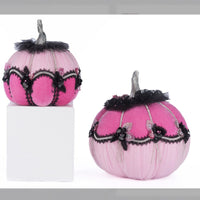 Katherines Collection Pink Passion Floral Pumpkins centerpiece by Katherine’s Collection for fall décor.