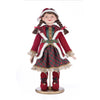 Front view of Katherine’s Collection Sprinkle O Magic Girl Elf in velvet and plaid